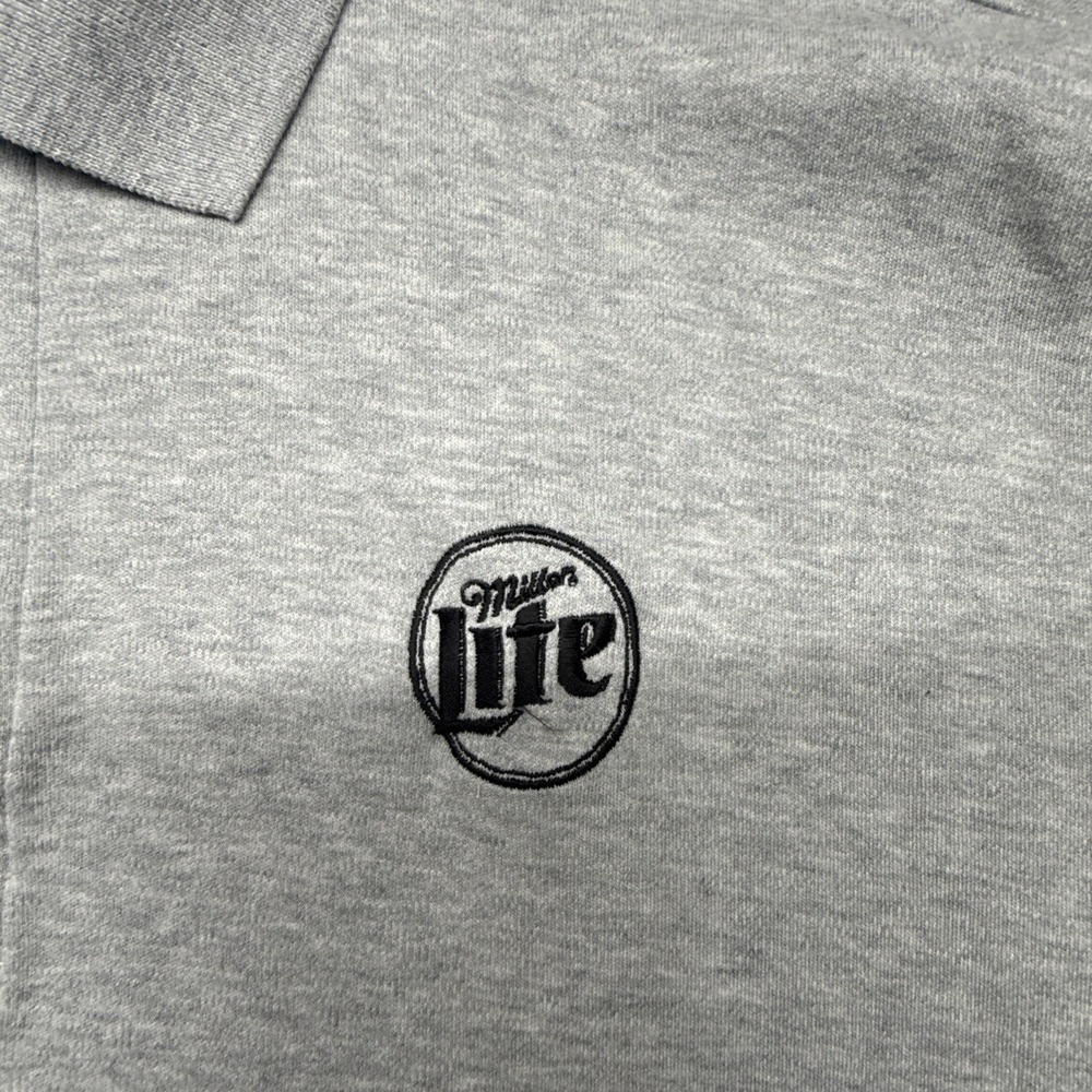 Greg Norman Collection Polo Gray 2XL - Miller Lite Embroidery - Picture 3 of 13